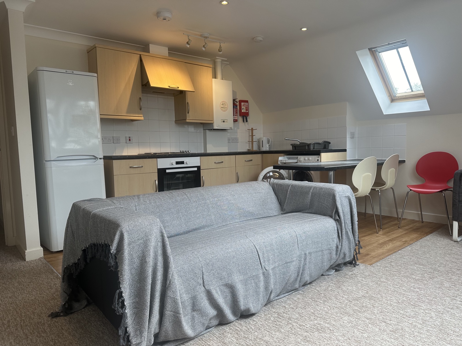 Open-plan living area, Flat 10 Conel Court