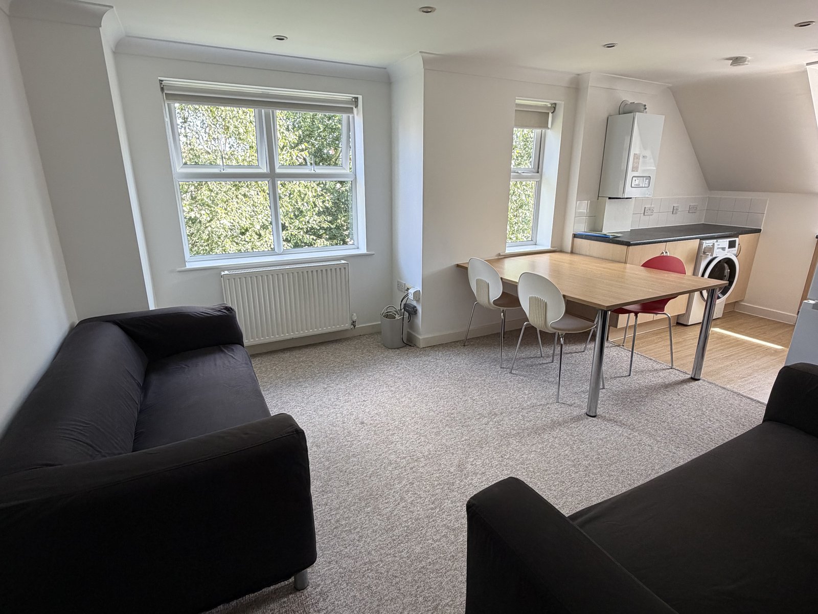 Open-plan living, Flat 8 Conel Court