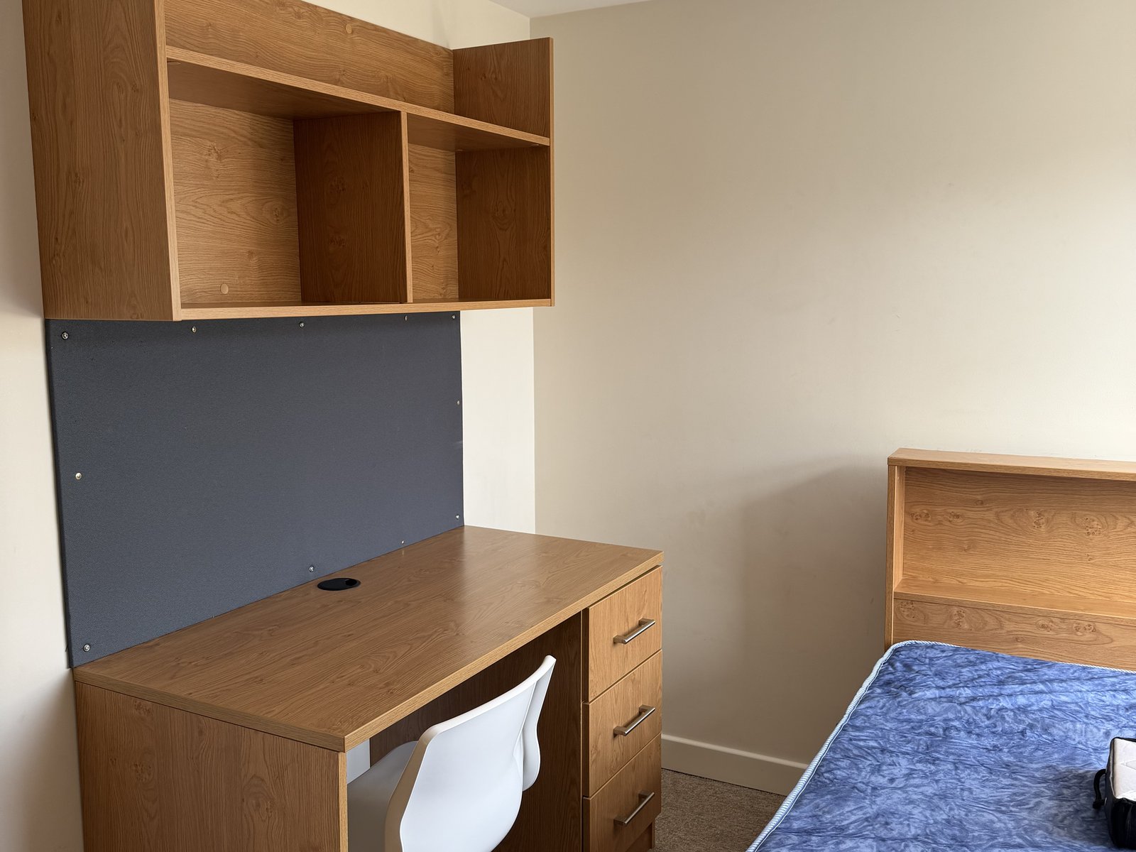 Bedroom desk, Flat 3 Richmond Court